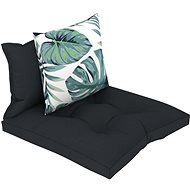 Pallet sofa cushions 3 pcs anthracite textile - Cushion