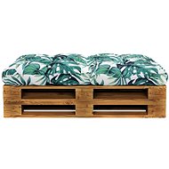 Garden seat cushion green 120 × 80 × 10 cm textile - Cushion