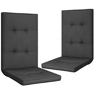 Garden chair pads 2 pcs anthracite 120 × 50 × 5 cm - Cushion