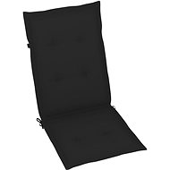 Garden chair pads 4 pcs black 120 × 50 × 3 cm - Cushion