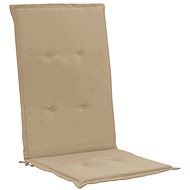 Garden chair pads 4 pcs beige 120 × 50 × 3 cm - Cushion