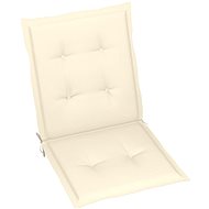 Garden chair pads 2 pcs cream 100 × 50 × 3 cm - Cushion
