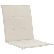 Garden chair pads 4 pcs cream 100 × 50 × 3 cm - Cushion