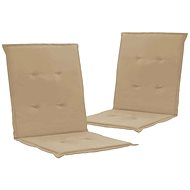 Garden chair pads 2 pcs beige 100 × 50 × 3 cm - Cushion