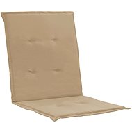 Garden chair pads 4 pcs beige 100 × 50 × 3 cm - Cushion