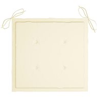 Garden chair pads 2 pcs cream 50 × 50 × 3 cm - Cushion