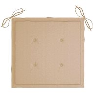 Garden chair pads 2 pcs beige 50 × 50 × 3 cm - Cushion