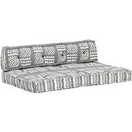 Pallet sofa cushion grey textile patchwork - Cushion