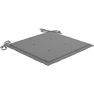 Garden chair pads 2 pcs grey 40 × 40 × 4 cm textile - Cushion
