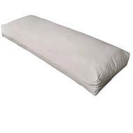 Upholstered backrest cushion sand white 120 × 40 × 10 cm - Cushion