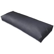 Upholstered backrest cushion grey 120 × 40 × 10 cm - Cushion