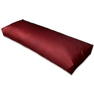 Upholstered backrest cushion burgundy red 120 × 40 × 10 cm - Cushion