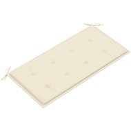 Garden bench cushion, cream, 100x50x3 cm - Cushion