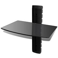 1-level wall shelf for DVD black - Shelf