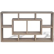 Floating wall shelf 8 compartments oak - Shelf