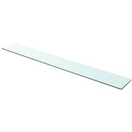 Shelf plate glass clear 110x15 cm - Shelf