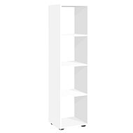FMD Freestanding shelf with 4 compartments white - Shelf