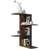 FMD Corner wall shelf old style dark matera - Shelf