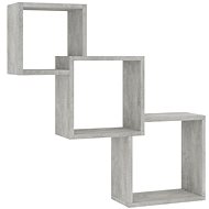 Wall shelf cubes concrete grey 84,5x15x27 cm chipboard - Shelf