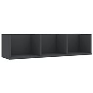 Wall shelf for CD grey 75 × 18 × 18 cm chipboard - Shelf