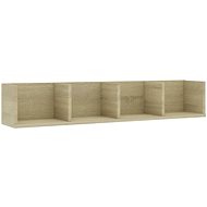Wall shelf for CDs Sonoma oak 100 × 18 × 18 cm chipboard - Shelf