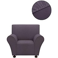 Stretch cover for armchair anthracite, polyester jersey - Cover