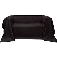 Microsuede sofa cover brown 210 × 280 cm - Cover