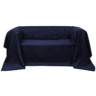 Microsuede cover for sofa, navy blue 210 × 280 cm - Cover