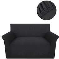 Stretch sofa cover, anthracite cotton jersey - Cover