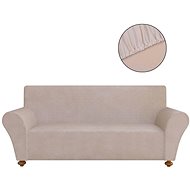 Stretch sofa cover beige polyester jersey - Cover
