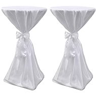 Table covers white, 80 cm, with ribbon, 2 pcs - Cover