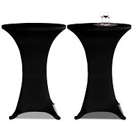 Cocktail table covers O 60 cm, black stretch, 2 pcs - Cover