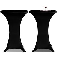 Cocktail table covers O 70 cm, black stretch, 2 pcs - Cover
