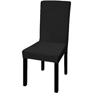 6 pcs Elastic chair covers black - Chair Cover