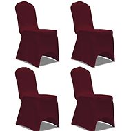 Stretch chair covers 4 pcs burgundy - Chair Cover