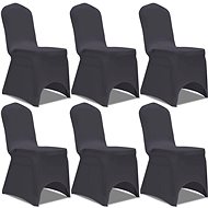 Stretch chair covers 6 pcs anthracite - Chair Cover
