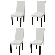 Smooth stretch chair covers 4 pcs cream - Chair Cover