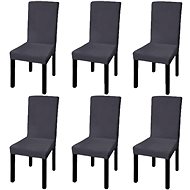 Smooth stretch chair covers 6 pcs anthracite - Chair Cover
