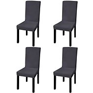Smooth stretch chair covers 4 pcs anthracite - Chair Cover