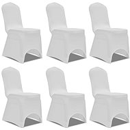Chair covers stretch white 6 pcs - Chair Cover