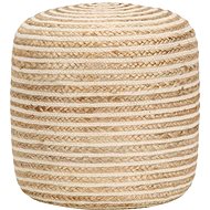 Handmade seating pouf 40 × 45 cm jute - Ottoman