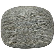 Handmade seating pouf olive green 45 × 30 cm jute - Ottoman