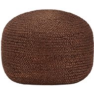 Handmade seating pouf brown 40 × 45 cm jute - Ottoman