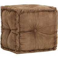 Seating pouf brown 40 × 40 × 40 cm cotton canvas - Ottoman