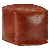 Seating pouf bronze 40 × 40 × 40 cm genuine goatskin - Ottoman