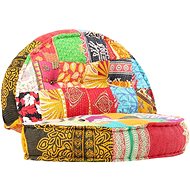 Pouf 100 × 20 cm patchwork textile - Cushion