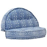 Pouf 100 × 20 cm indigo textile - Cushion