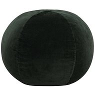 Seating pouf cotton velvet 50 × 35 cm green - Cushion
