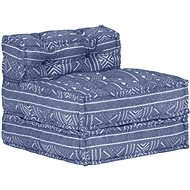 Modular pouf indigo textile - Cushion