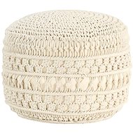 Handmade seating pouf macramé 45 × 30 cm cotton - Cushion